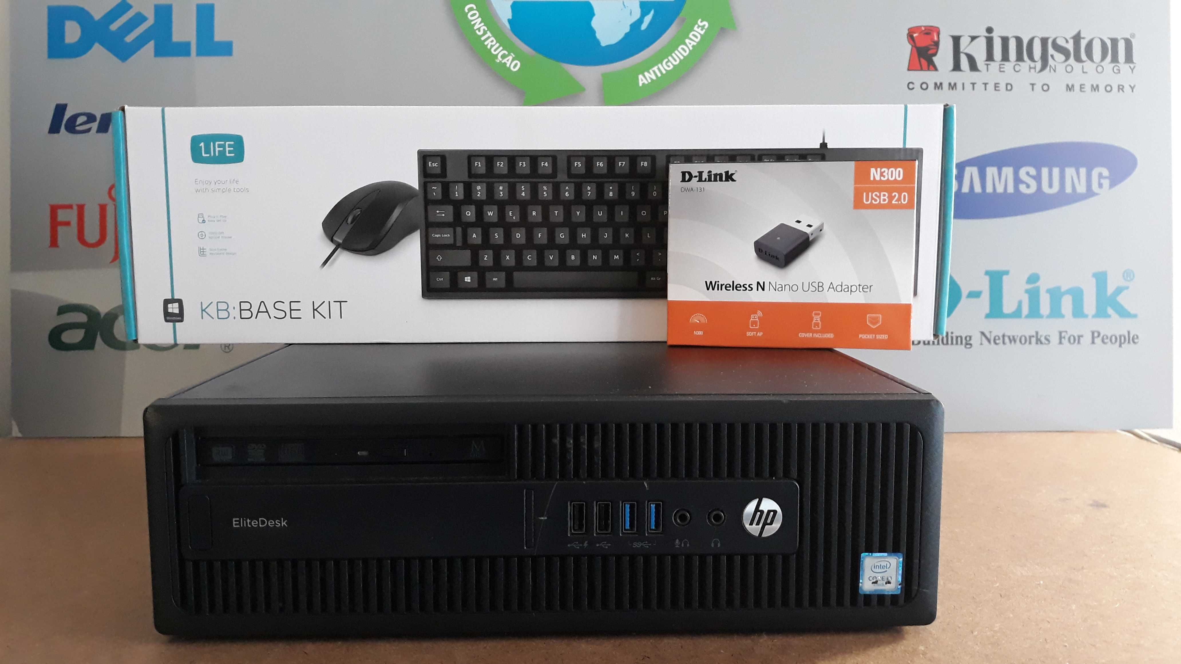 Pc-HP/OFFICE-6ªG-i5 6500 3.2Ghz|16G-Ddr4|SSD480+HD500|KIT|WIFI|W10|W11