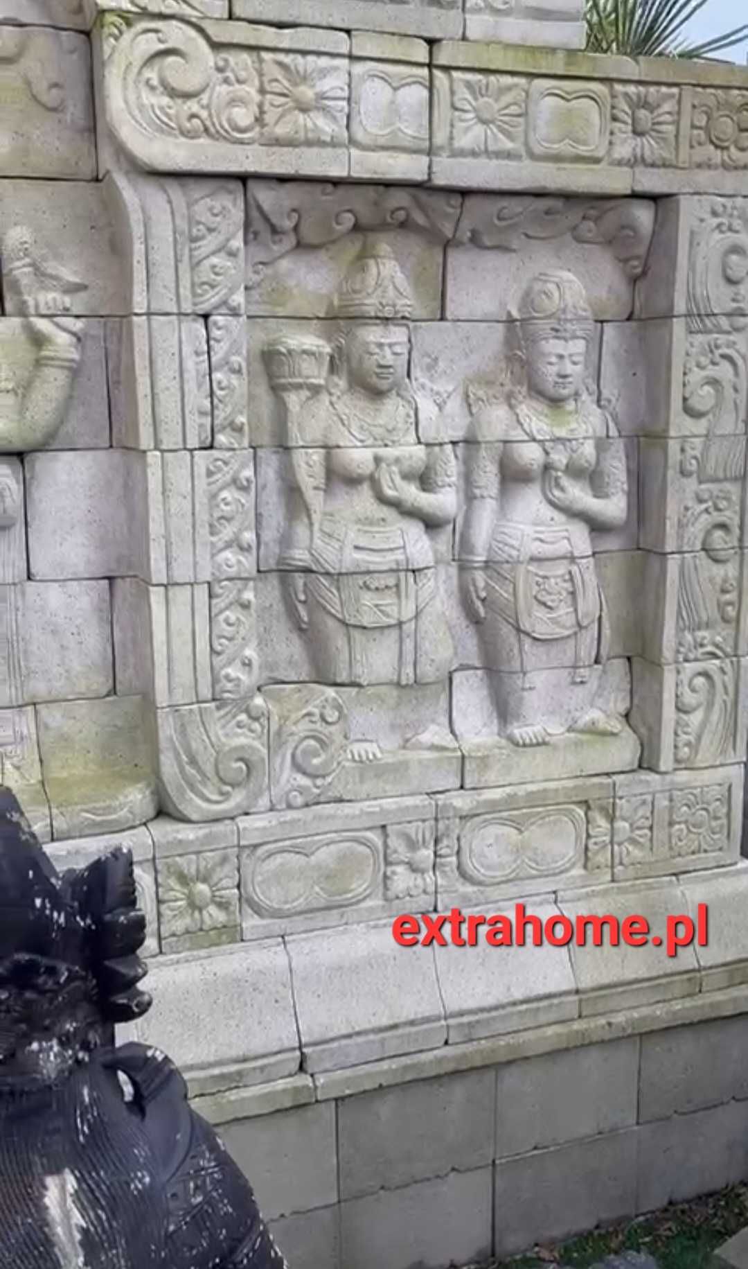 Płaskorzeźba orientalna 300x220cm z Bali ręcznie rzeźbiona jedyna hit