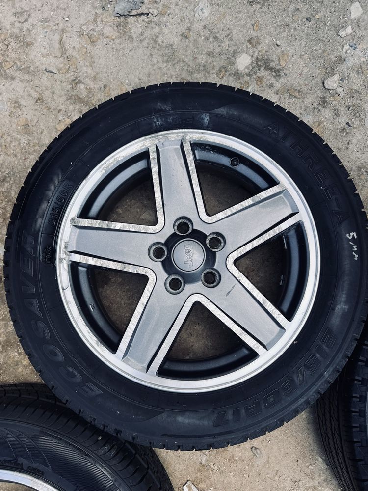 Komplet felg 17” jeep compas patriot 5x114,3