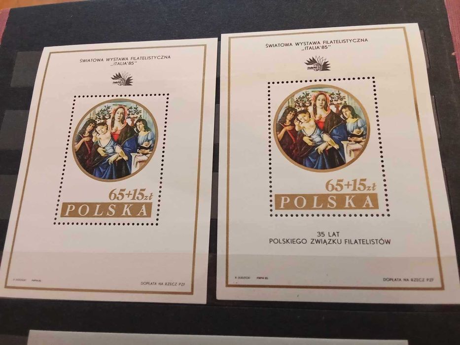 Światowa Wystawa Filatelistyczna Italia 85 - blok - 1985