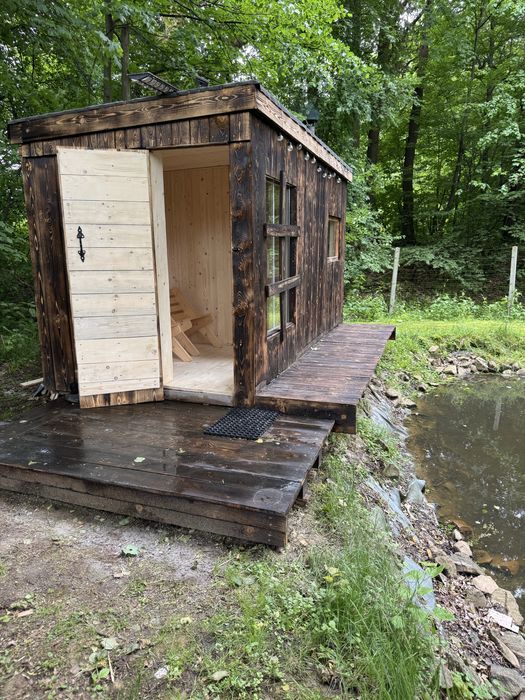 Domek sauna kominek las - tylko dla dorosłych