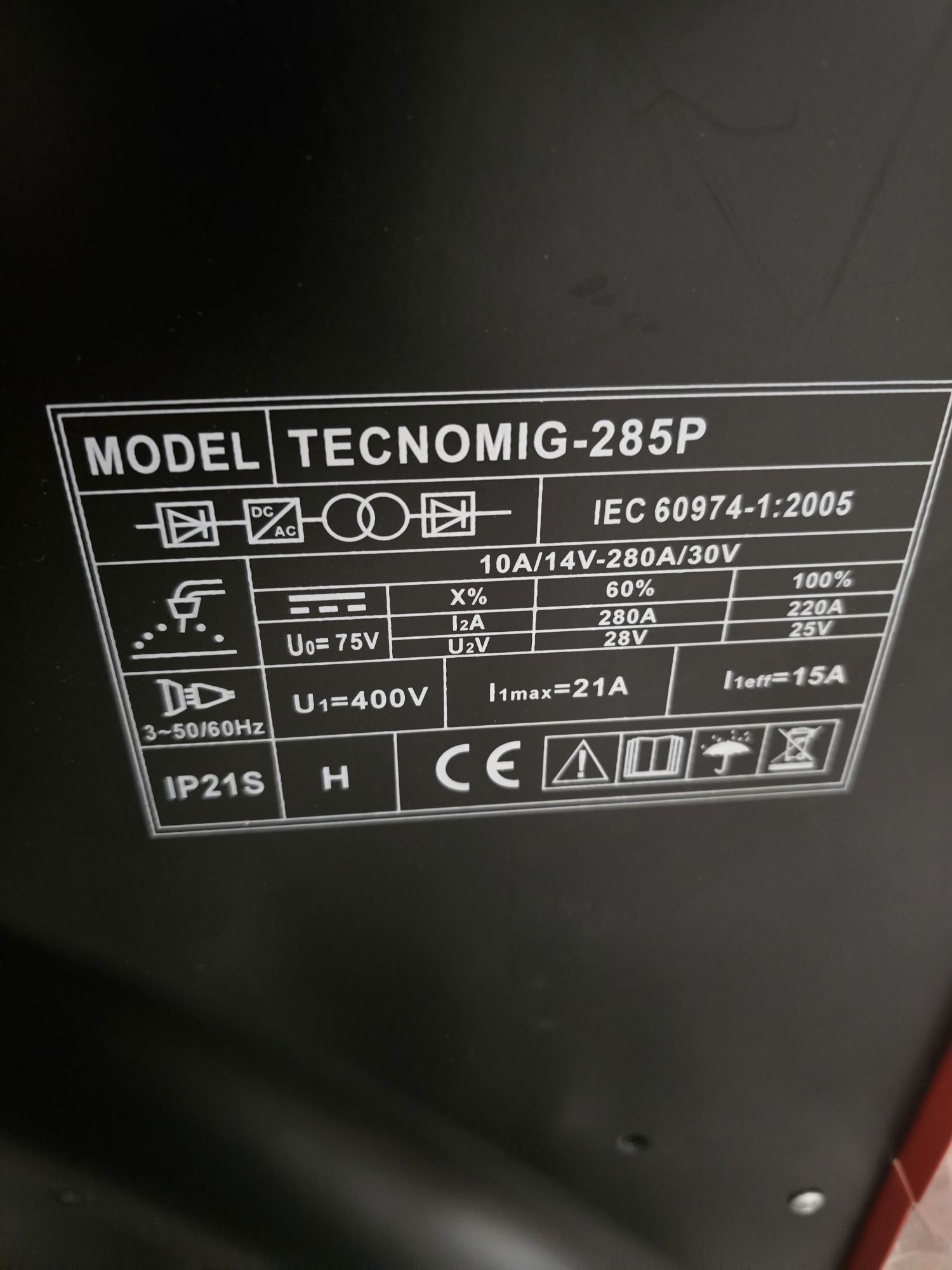 Spawarka ideal tecno mig 285 P Nowa!