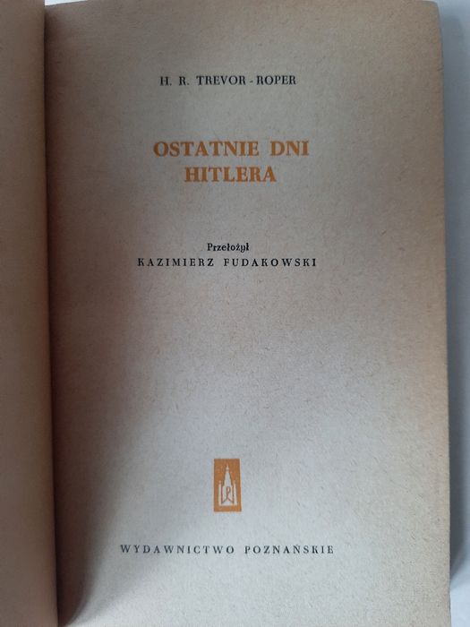 Roper " Ostatnie dni Hitlera"