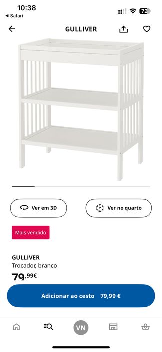 Trocador mais muda fraldas ikea