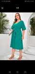 Elegancka sukienka plus size dekolt V krótki rękaw na wesele xxxl 4xl
