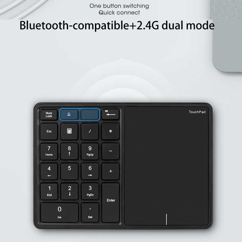 Teclado numérico 22 teclas Touchpad Bluetooth (Windows Android Apple)