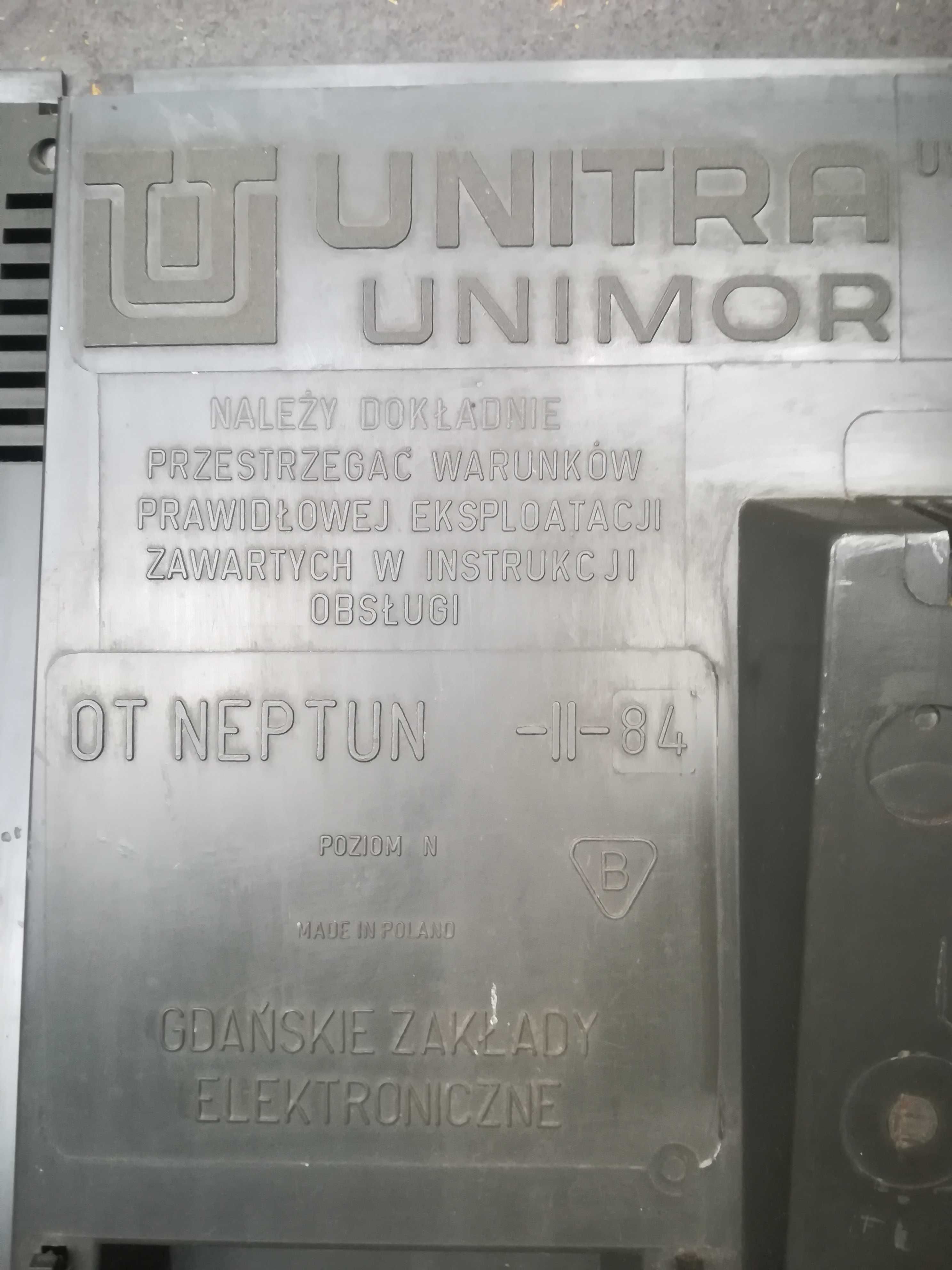 Telewizor PRL Unitra NEPTUN 653 czarno-biały antyk loft retro