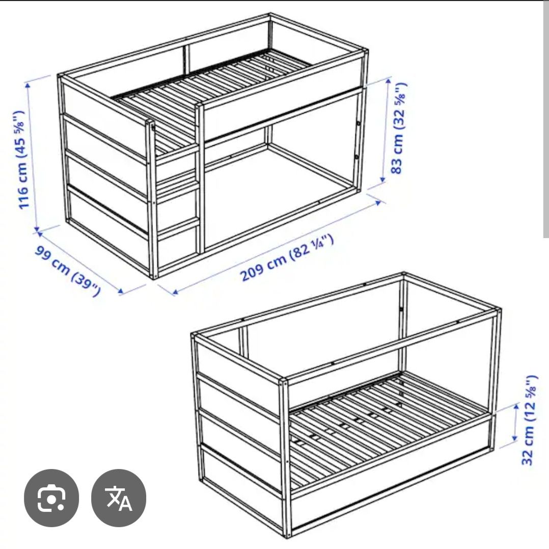 Łóżko ikea kura kosmos planety