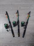 Удочки спінінги Rumpol KNIGHT 2.4м з катушкою та повною оснасткою