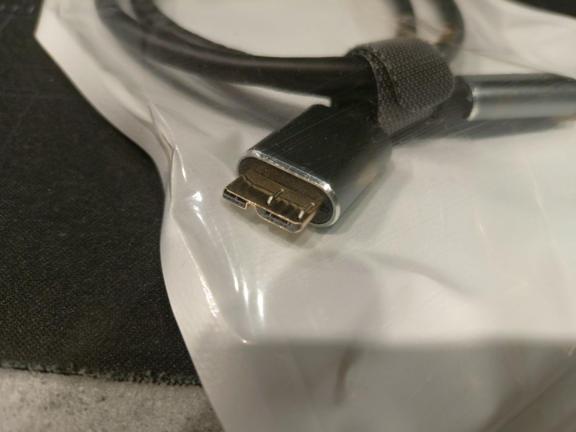 Przewód USB do obudowy dysku zewnętrznego 3.0 c-micro B 0,5 mb 5gb/s.