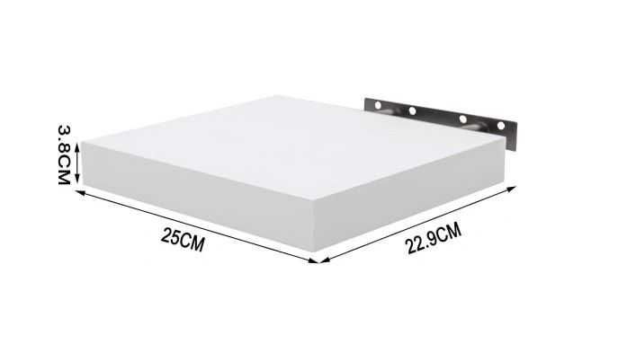 Półka ścienna płyta MDF Woltu 25 x 23 cm biała NOWA