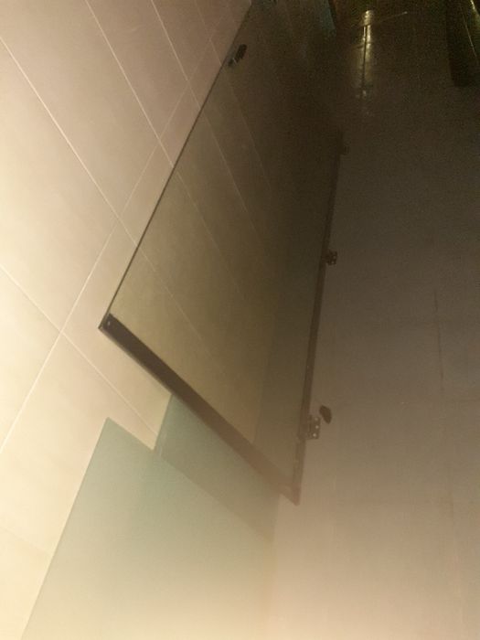 Porta de vidro 1.95 x0.80 com aro inox