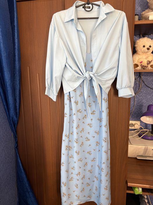 Сукня з укороченою рубашкою