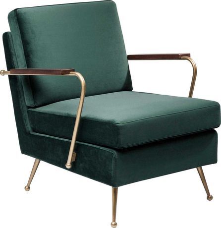 Fotel tradycyjny Kare Design odcienie zieleni