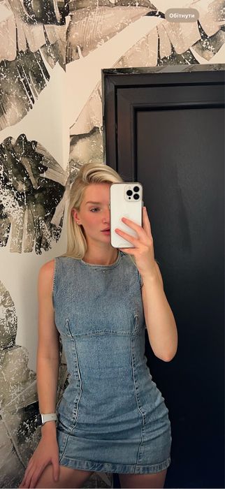 Сукня сарафан zara джинсовий