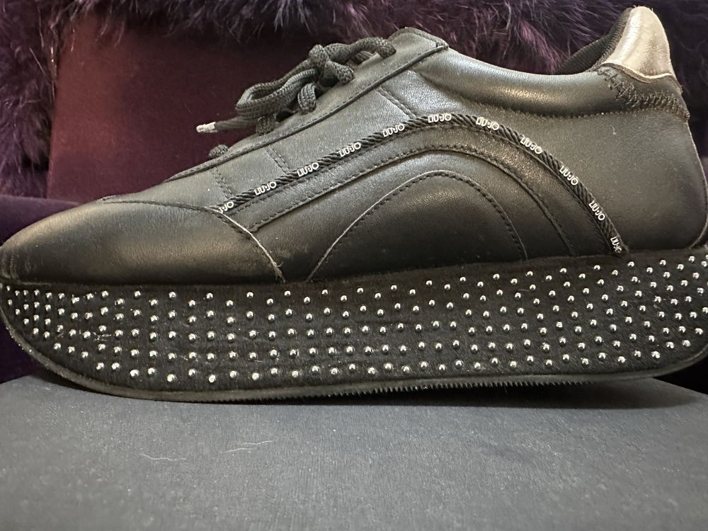 39 Liu Jo Casadei platforma adidasy sneakersy skóra naturalna PREMIUM