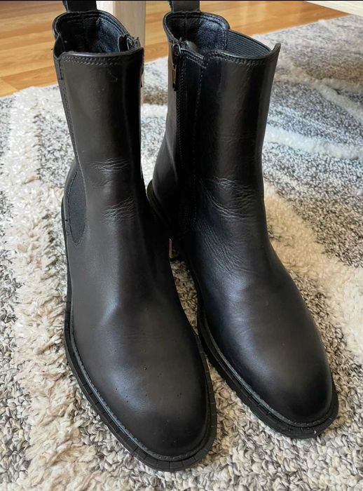 buty gino rossi skóra 36 skórzane botki wiosna jesień sztyblety