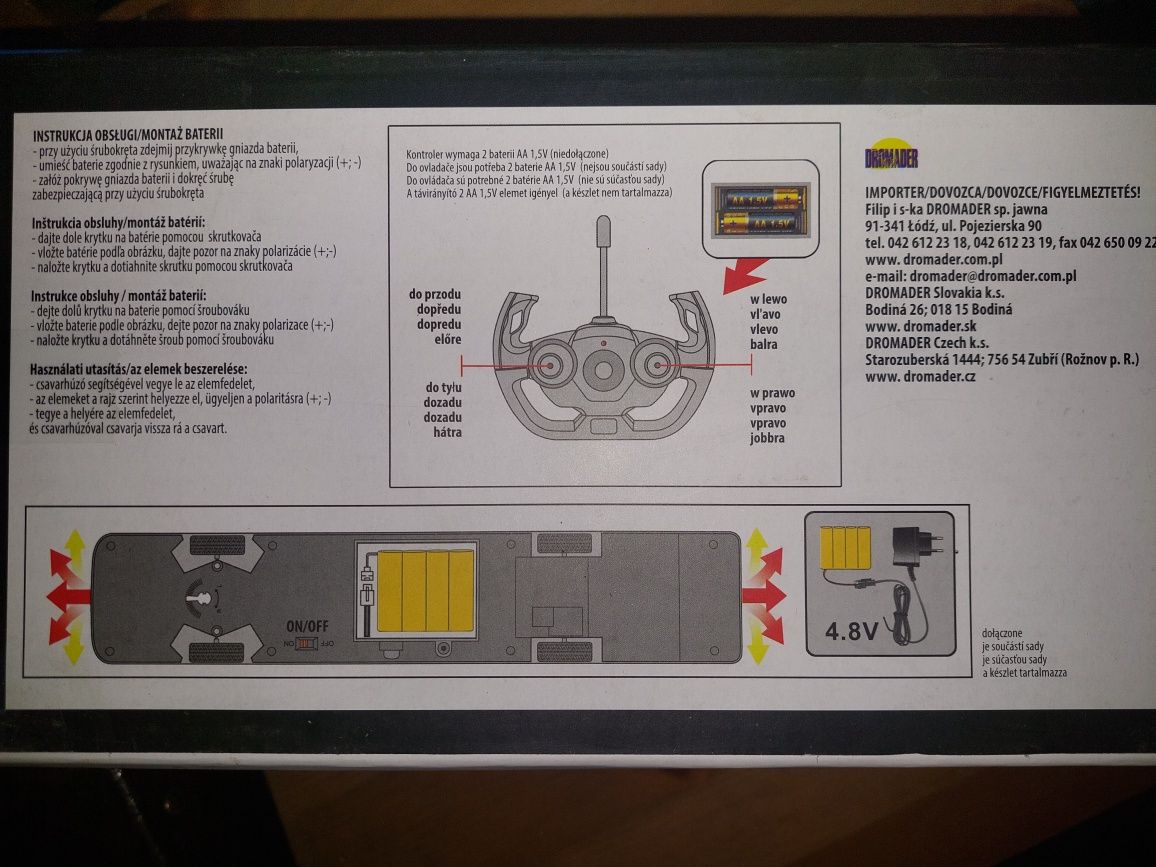 Zdalnie sterowany autobus turystyczny autokar