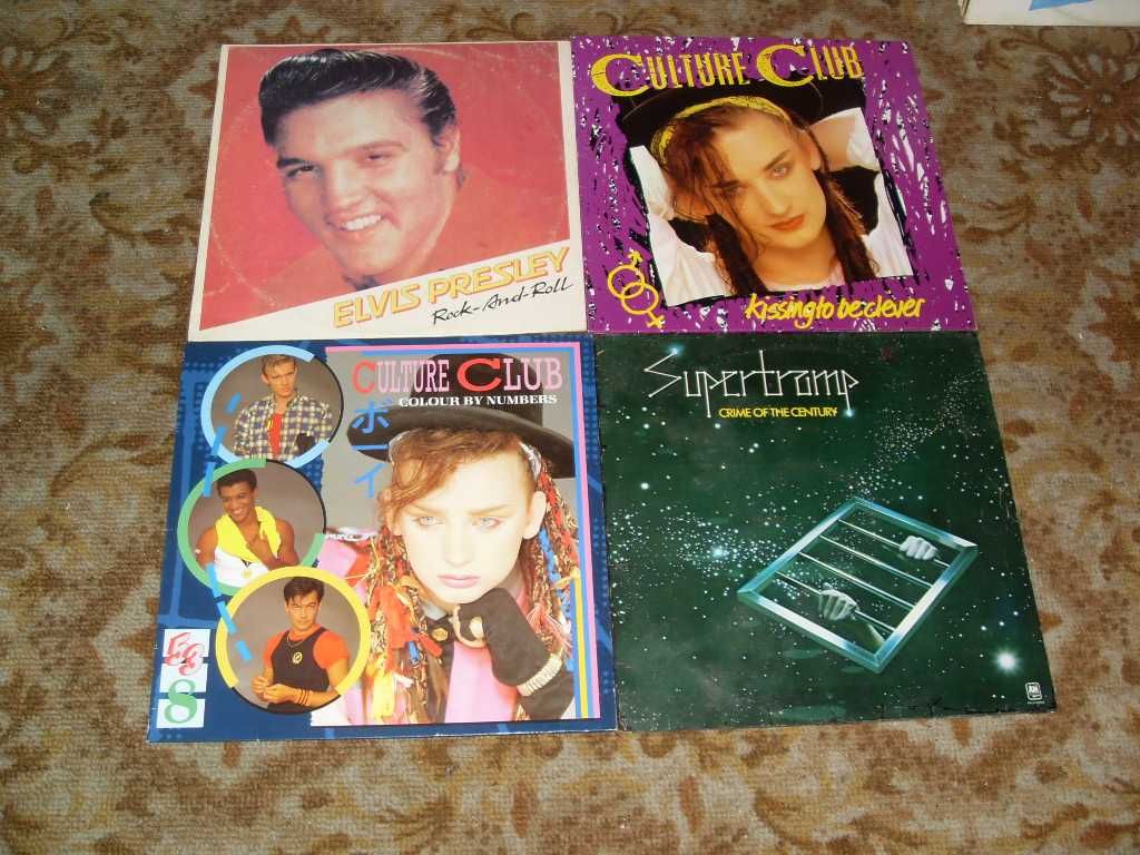 Виниловые пластинки Elvis, Tom Jones, Луи Армстронг, Status Quo.