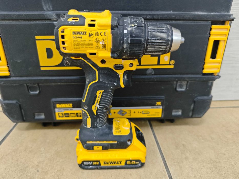 Wkrętarka akumulatorowa DeWalt DCD708 18V zestaw walizka aku