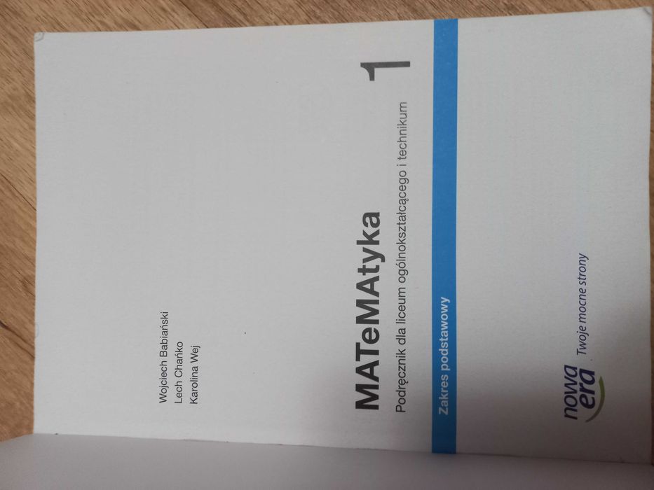 Podręcznik Matematyka 1