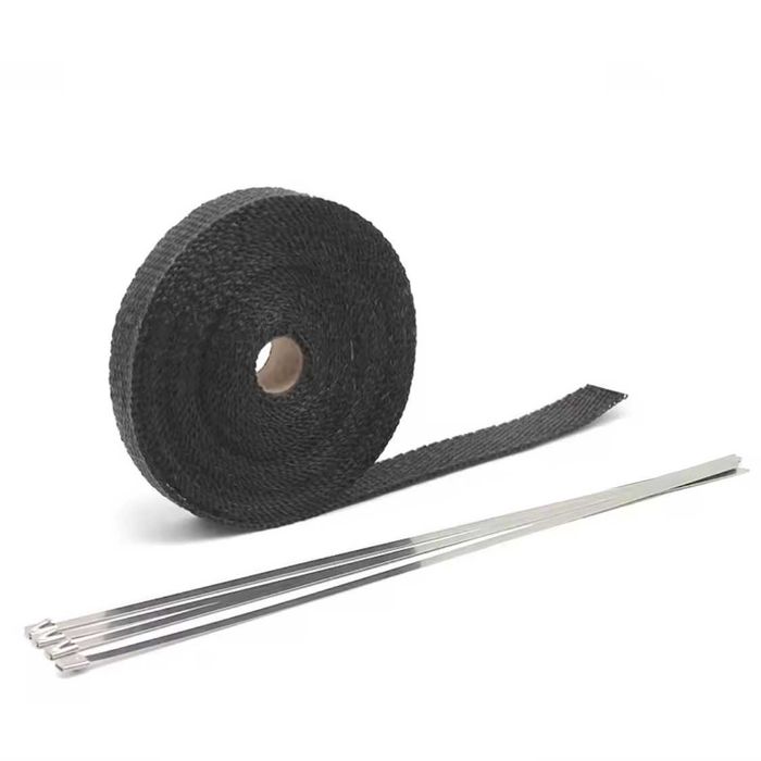 Fita térmica 25 mm x 5/10/15 metros moto escapes abraçadeiras metal