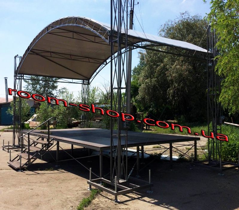 Фермы, сцены, подиумы, изготовления, монтаж, мобильные сцены, доставка