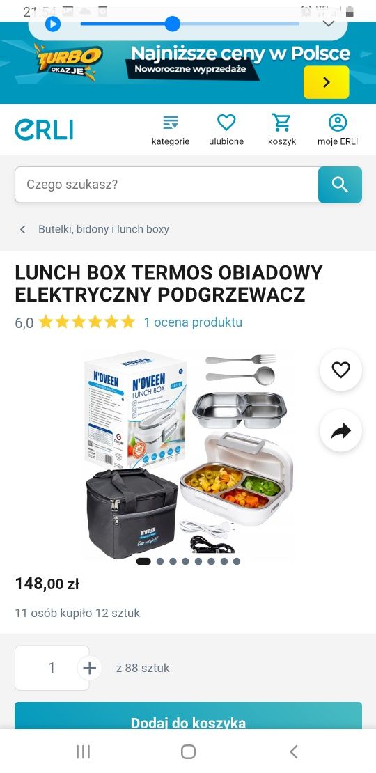 Elektryczny podgrzewacz żywności