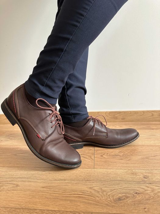 Eleganckie buty męskie 42 | skóra naturalna, nowe