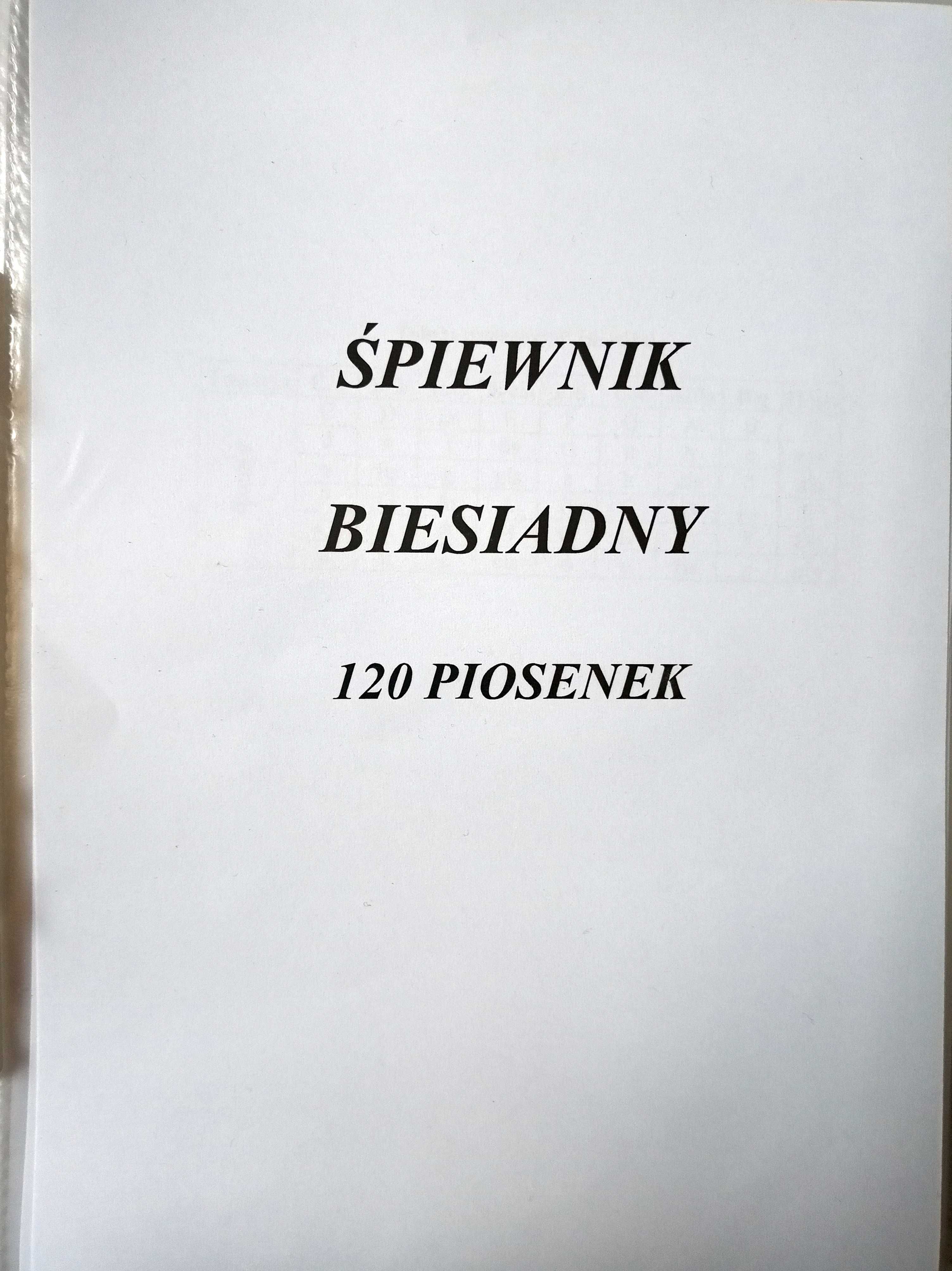 Śpiewnik biesiadny, na wesele, ognisko, imprezę. 120 piosenek + akordy