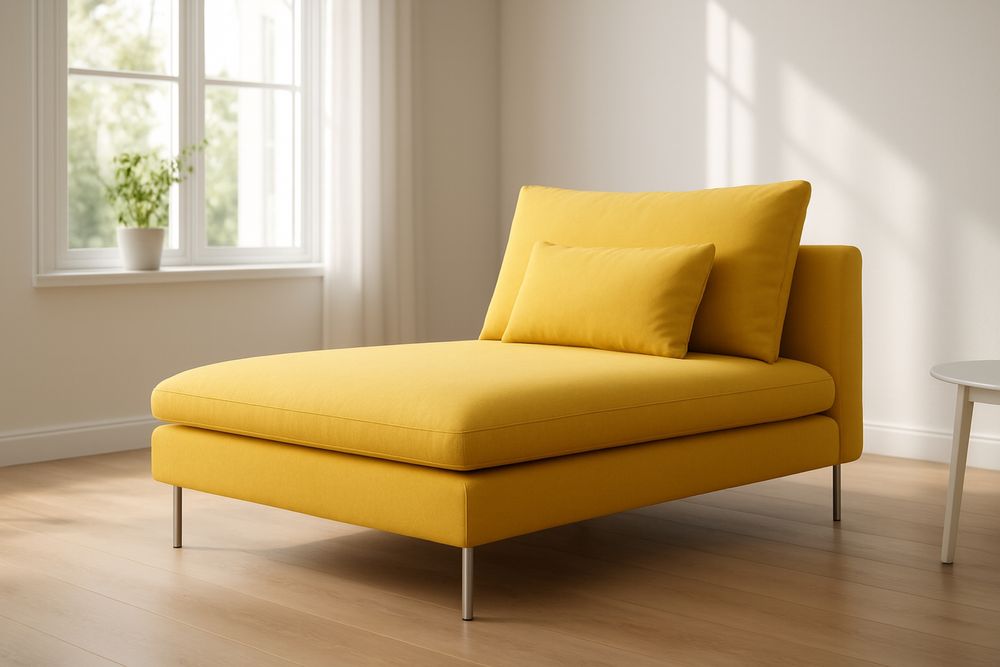 Sofa SoderHamn Chaise Lounge Amarelo Torrado
