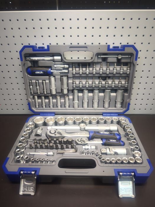 Набір інструментів професійний Haisser Black 1/4" та 1/2"108 од. 70255