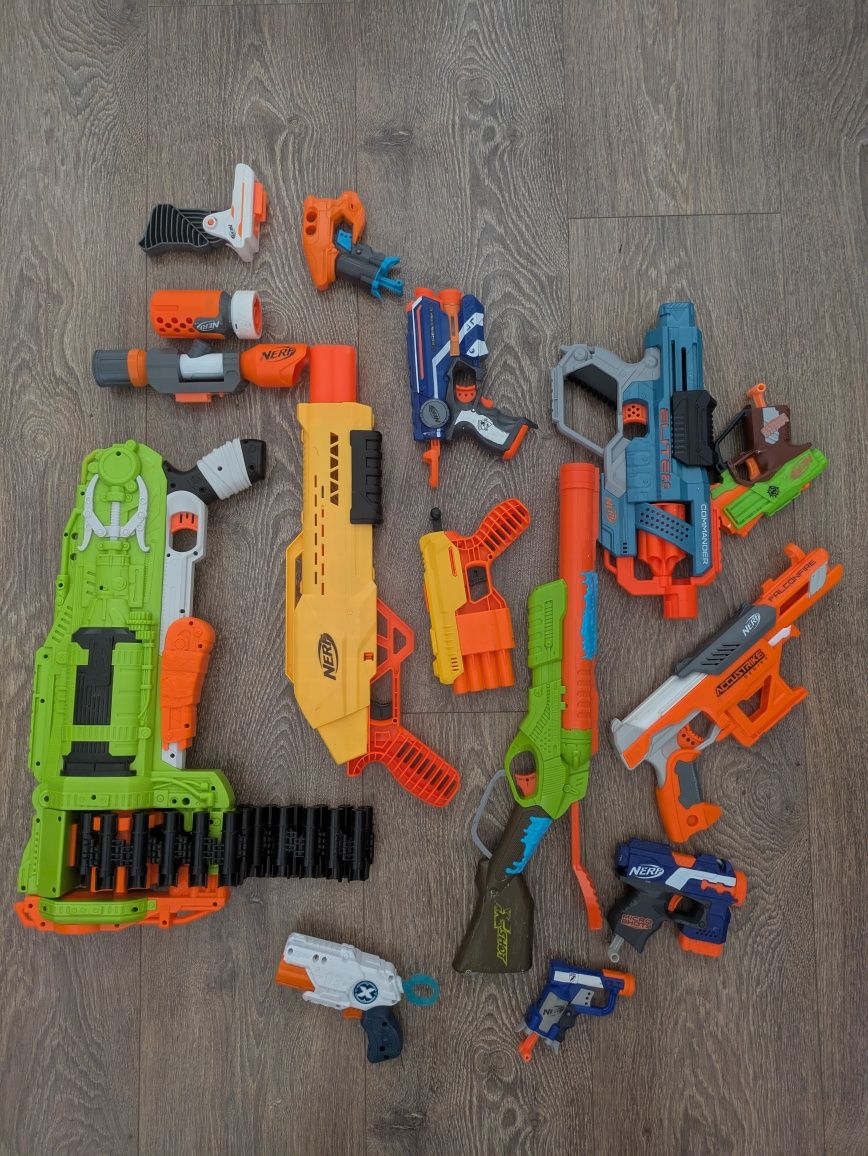 Nerfy i Xshoty pistolety strzelby