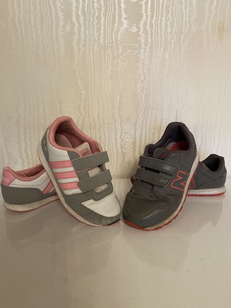 Кроссовки на девочку Adidas, New Balance