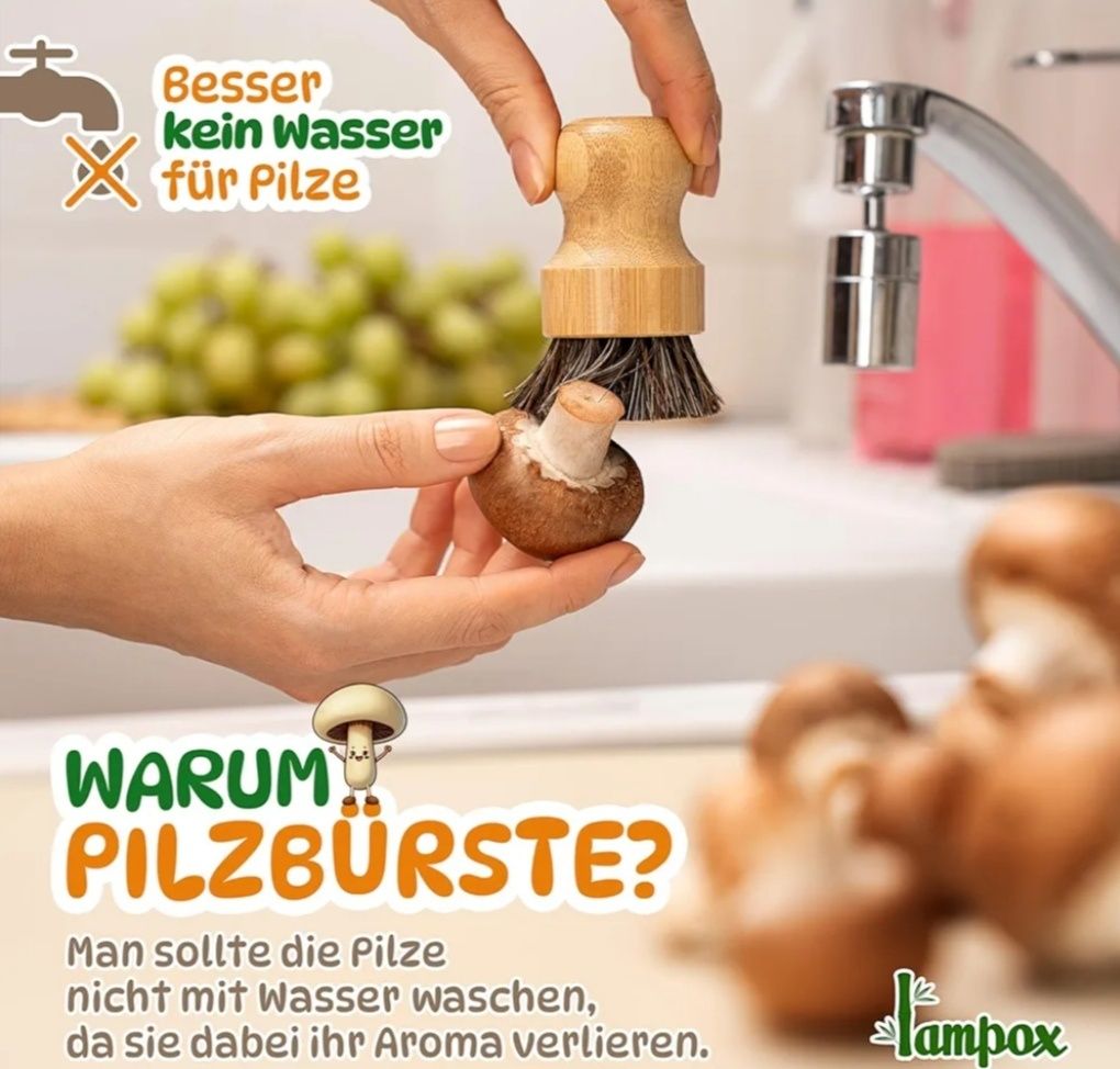 Szczotka do czyszczenia grzybów