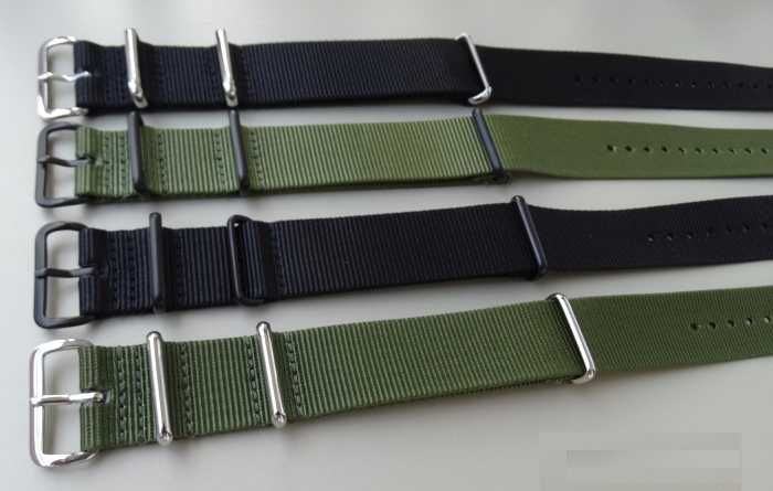 Pasek do zegarka parciany nylon NATO infantry jakość premium