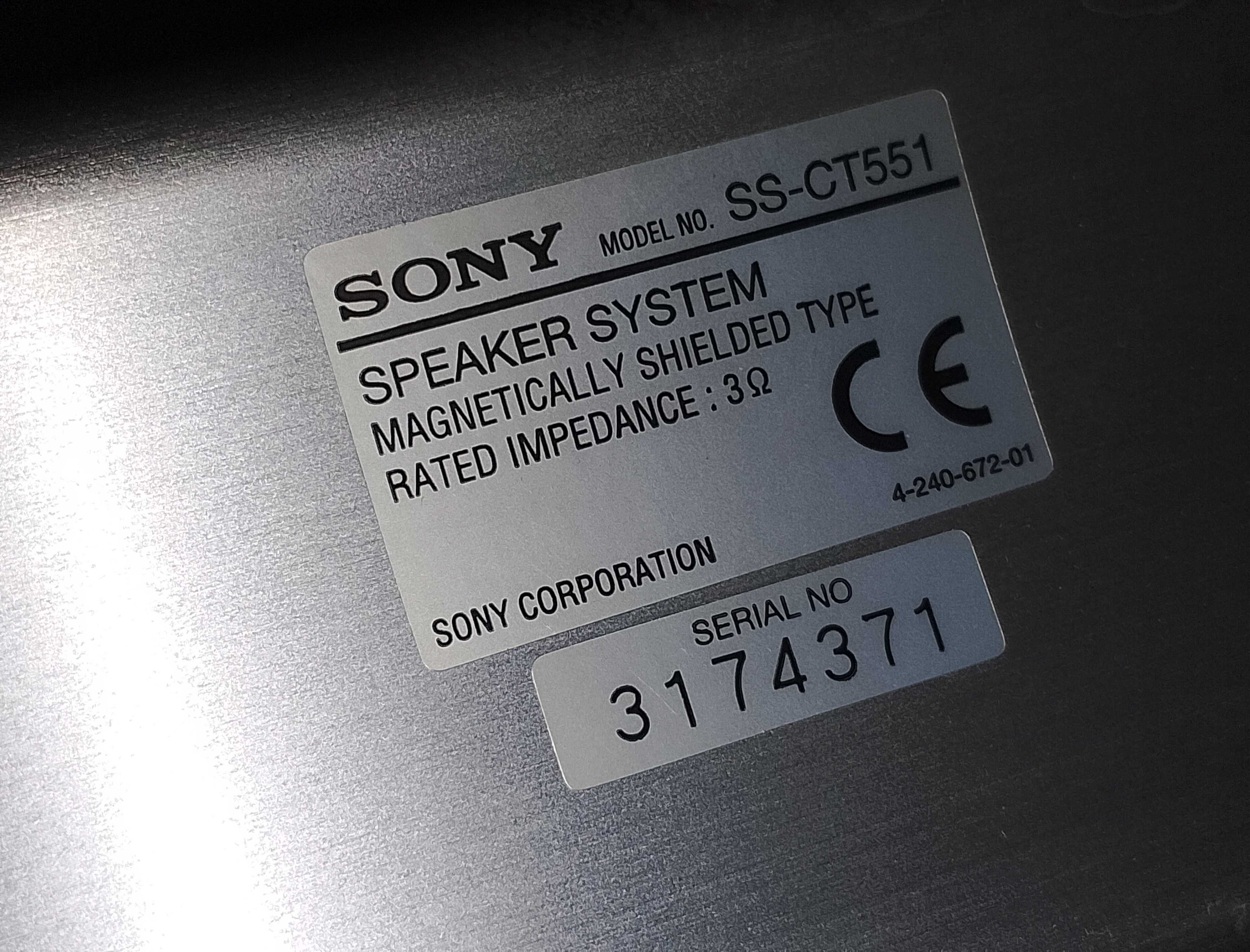 Акустика Sony SS-CT-551 TS WS саундбар Speaker System