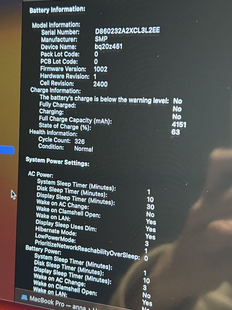 Macbook Pro 13 touch bar Intel Core i5