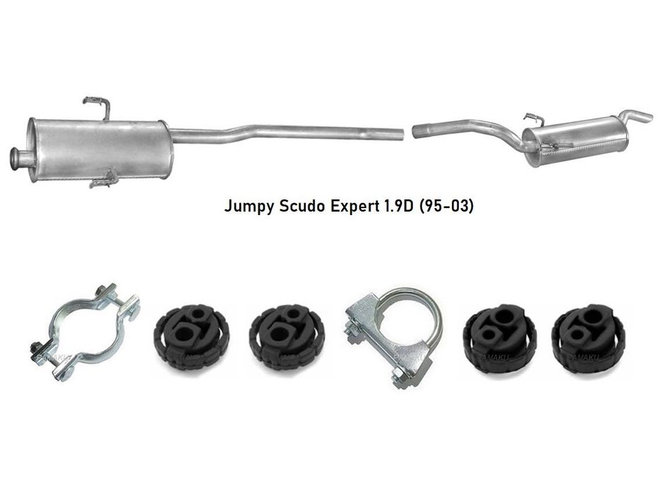 Глушник Fiat scudo doblo jumper  jumpy expert 1.9 2.0d