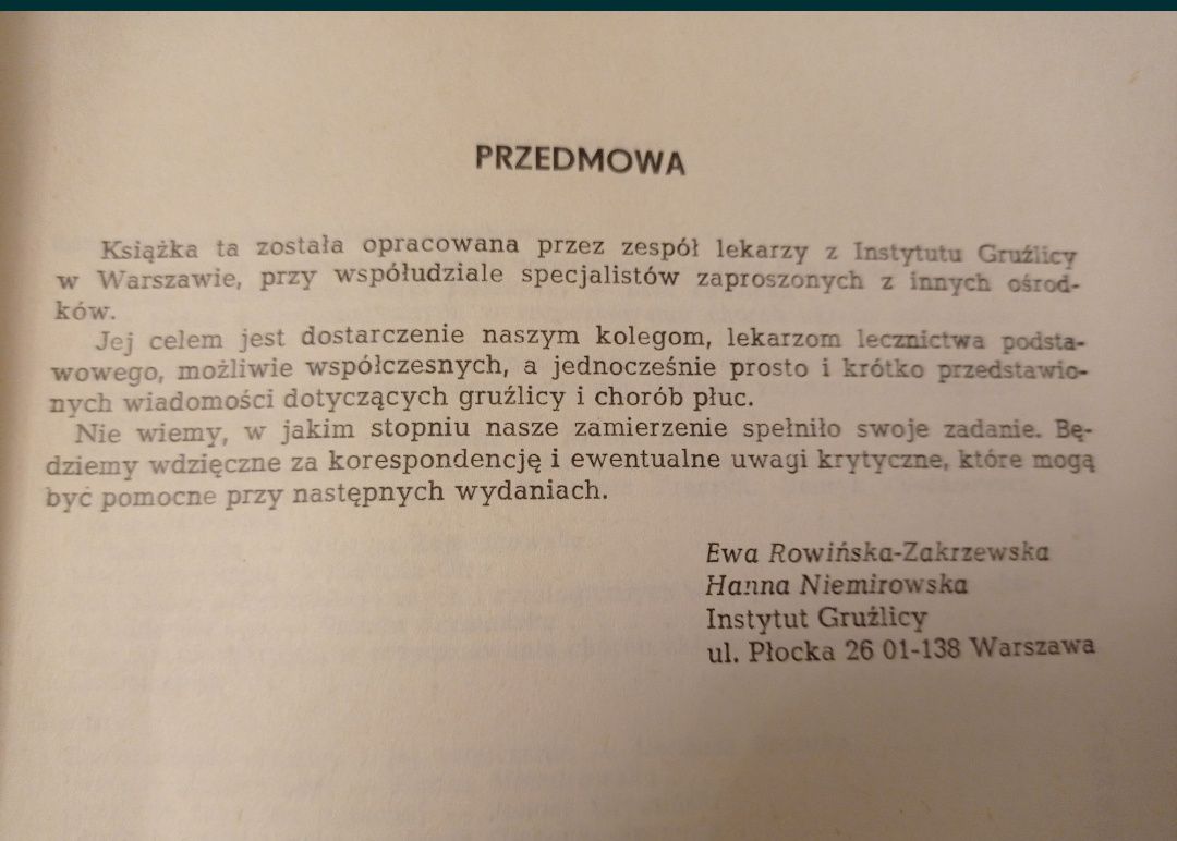 Gruźlica i choroby płuc. Rowińska , Niemirowska