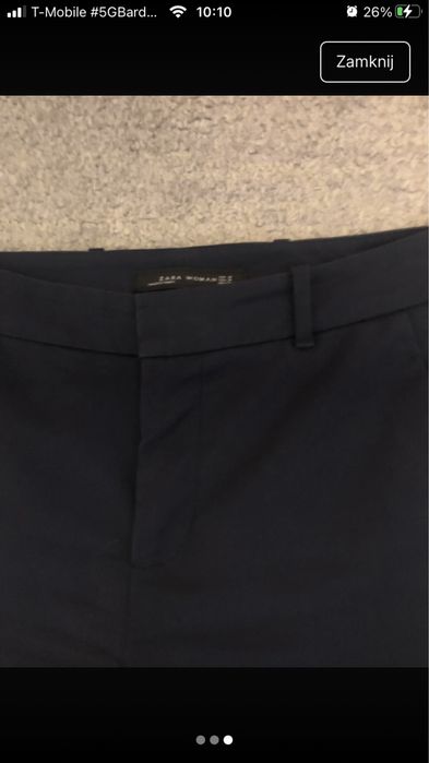 Spodnie cygaretki biurowe Zara