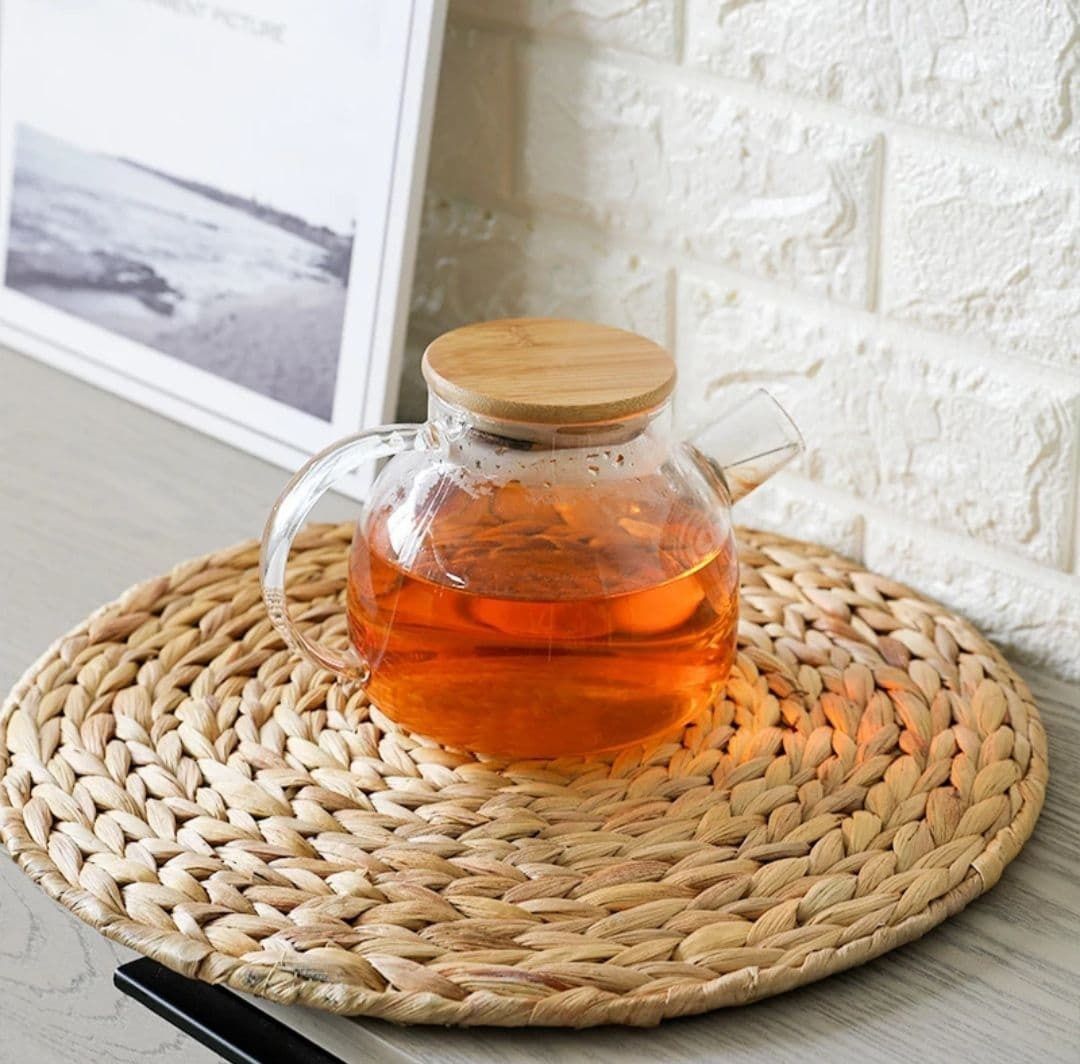Чайник заварник для чая с бамбуковой крышкой
