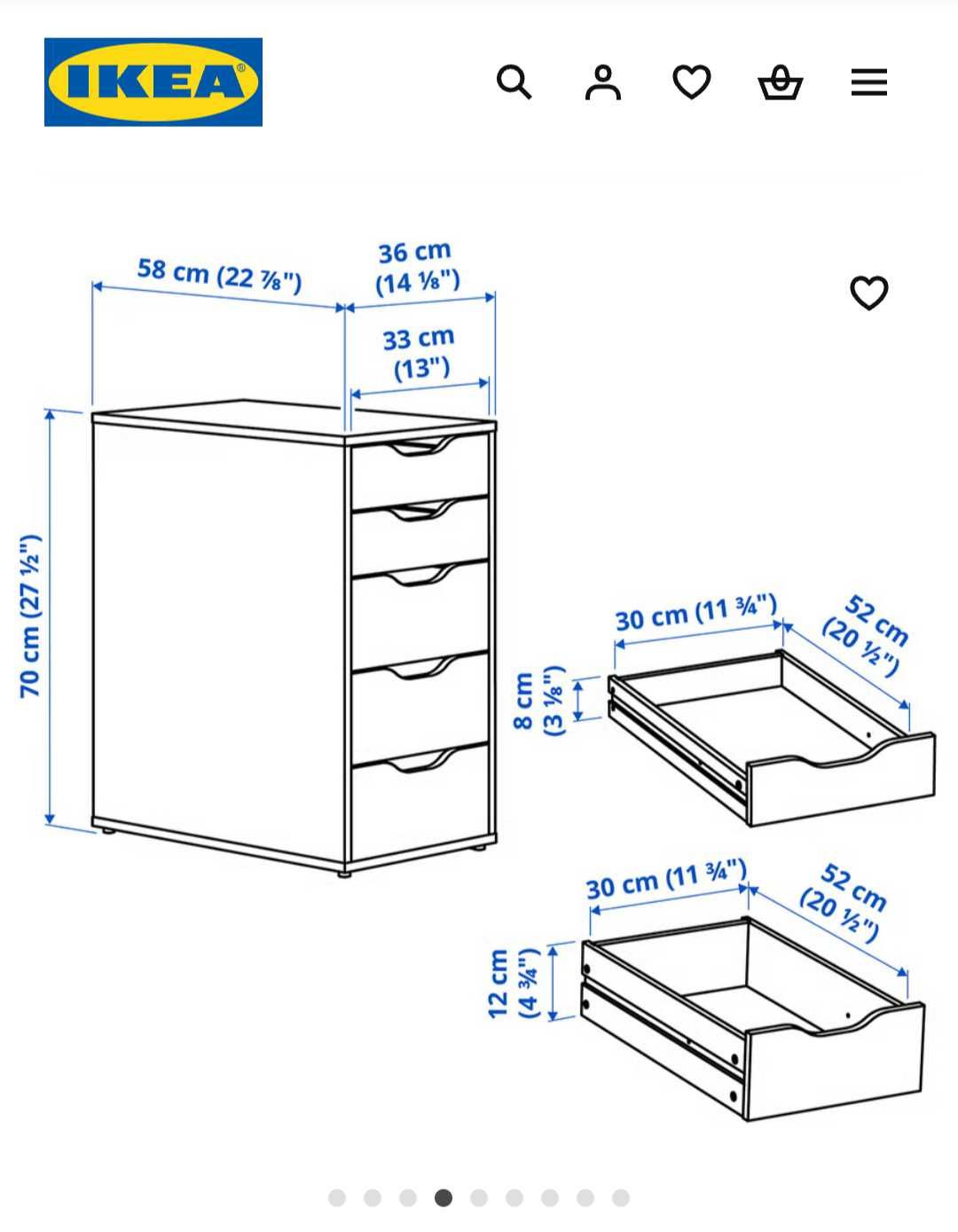 Komoda Ikea alex