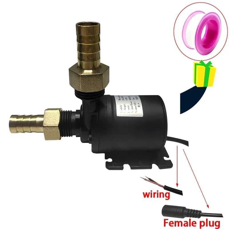 Bomba silenciosa 
circulação em DC 12V, 24V, 800L/
submersível