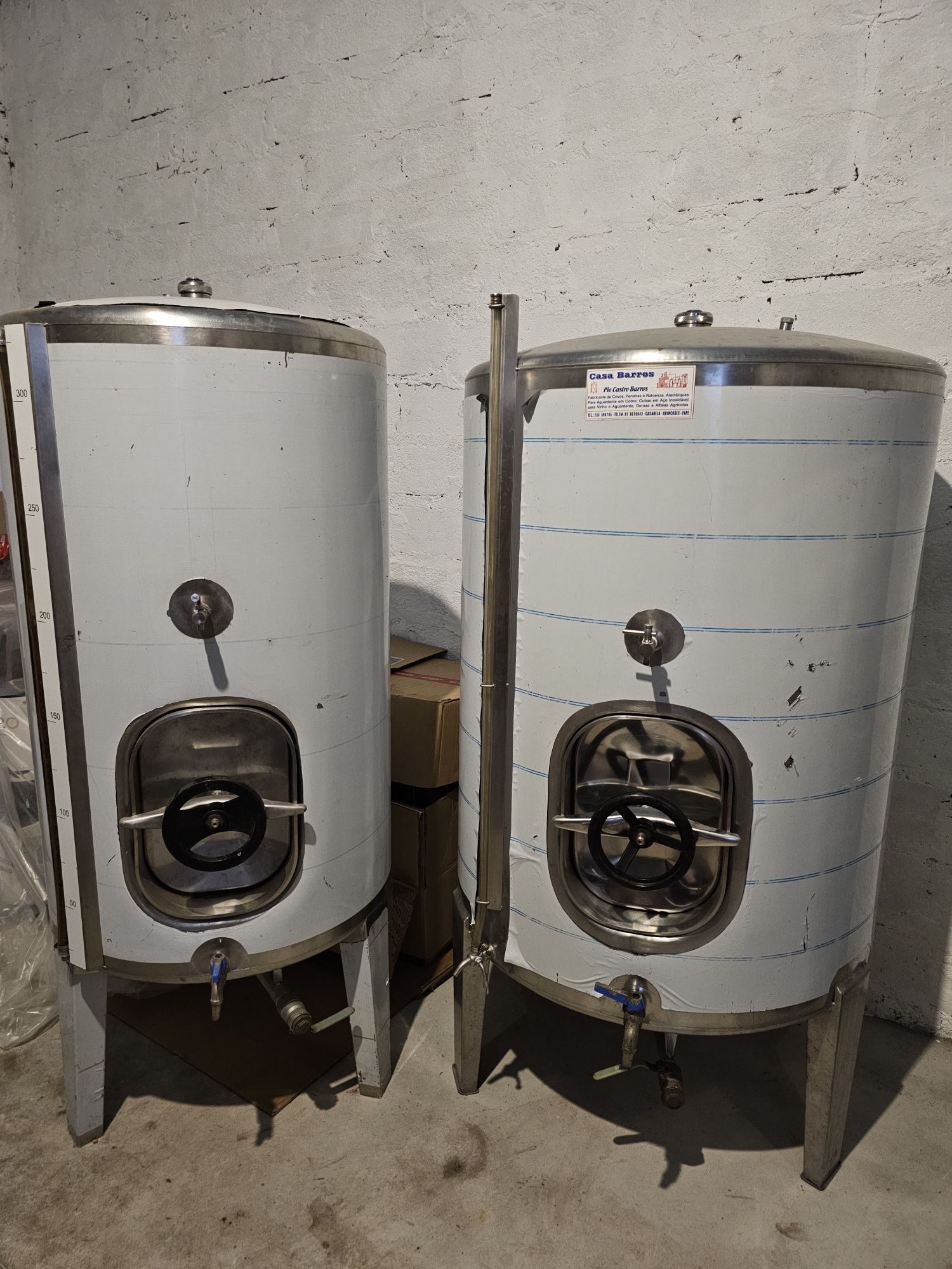 Cubas Inox para vinho