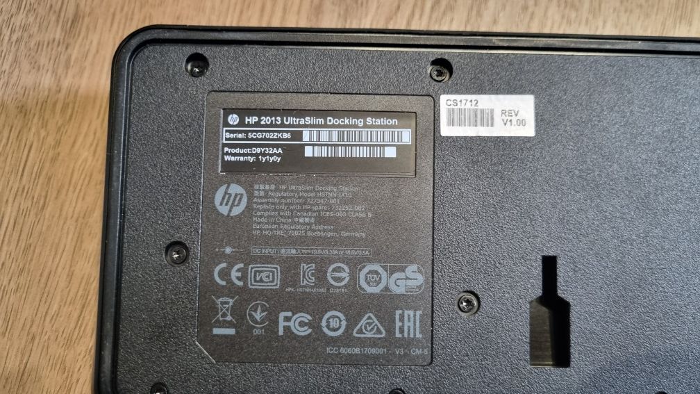 Stacja dokująca HP + zasilacz HP 65W