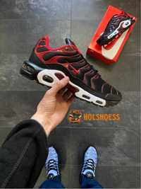 Кросівки Nike Air Max Plus Tn Black Red | Кроси Найк | Чоловіче взуття
