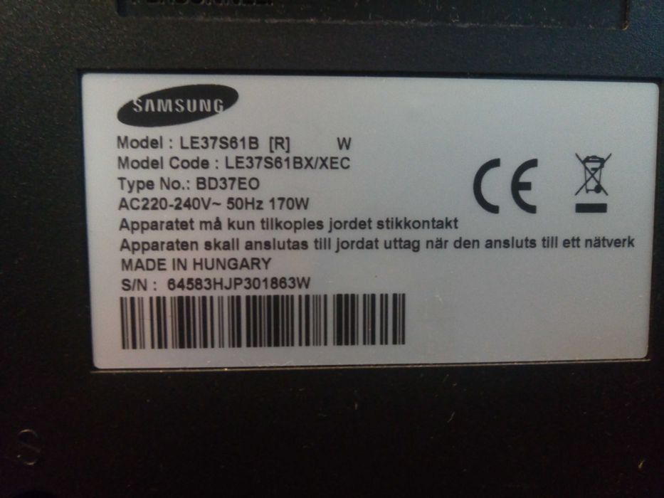 Tv samsung 37 polegadas