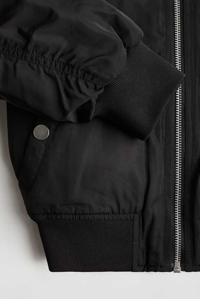 H&M nowa czarna kurtka bomberka chłopięca