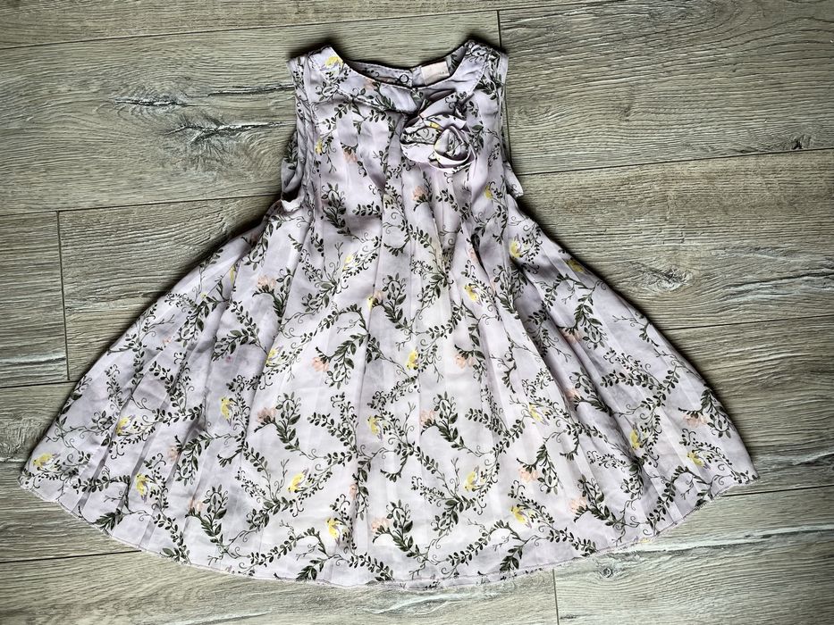 Boho sukieneczka w kwiatuszki zawiewna 92